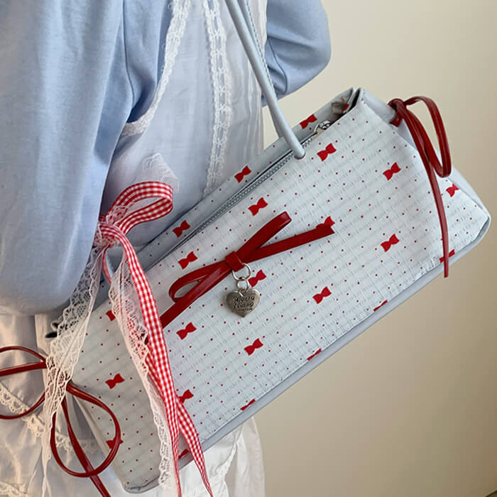 Coquette Charm Bow Shoulder Bag