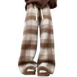 Fall Feels Cozy Plaid Trousers