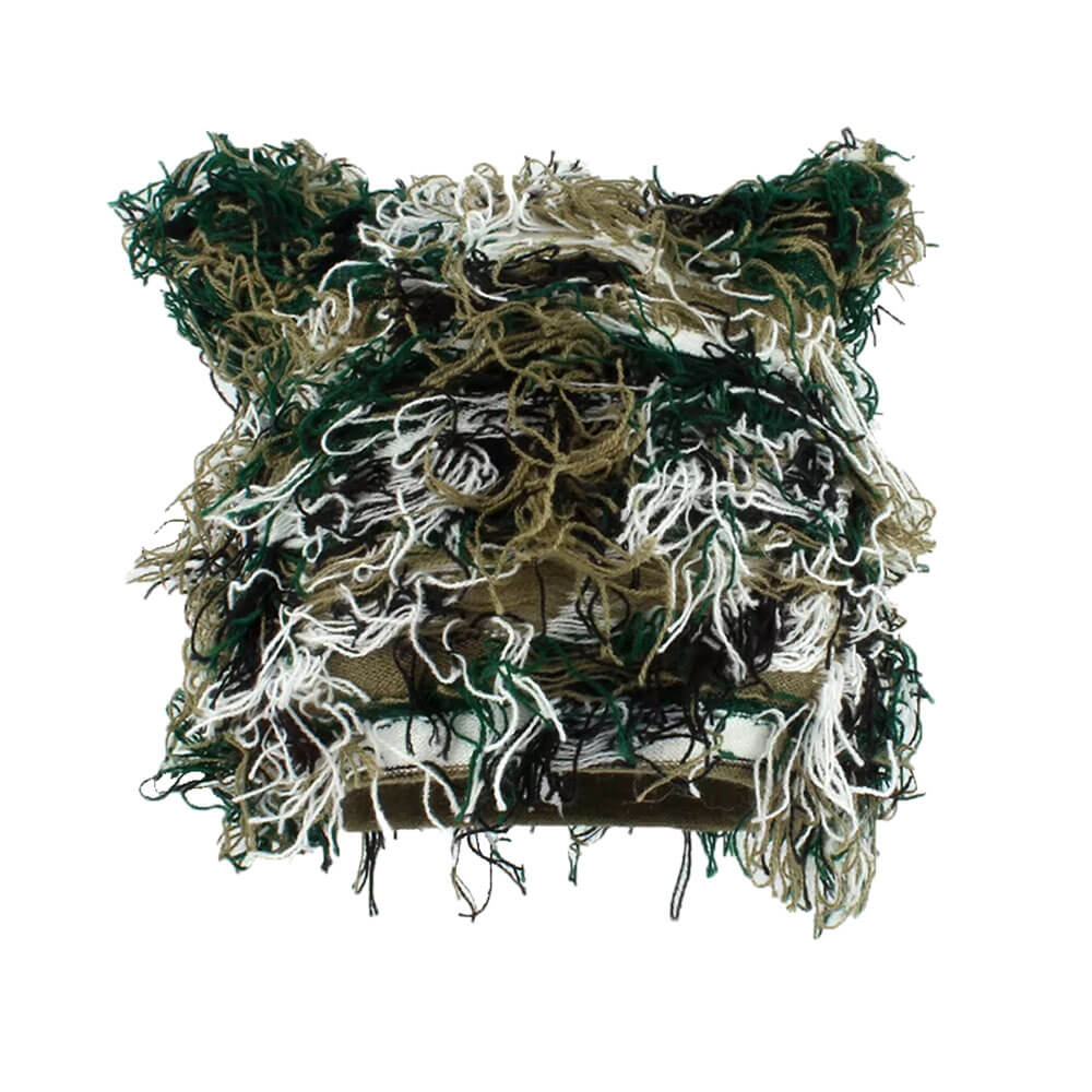 Distressed Cat Ear Beanie