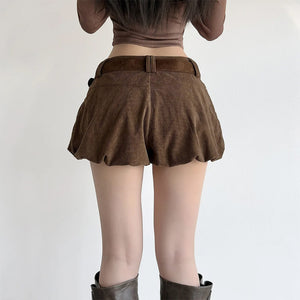 Espresso Days Corduroy Skirt