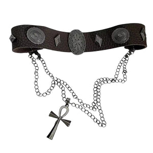 Fairy Grunge Cross Choker Necklace