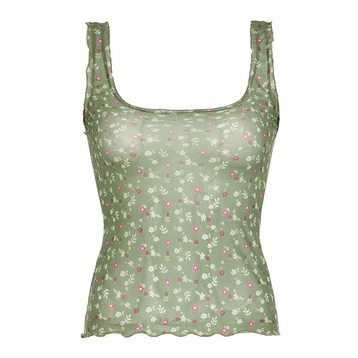 Secret Garden Mesh Tank Top