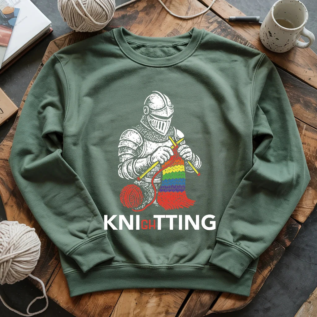 Knight Knitting Sweatshirt