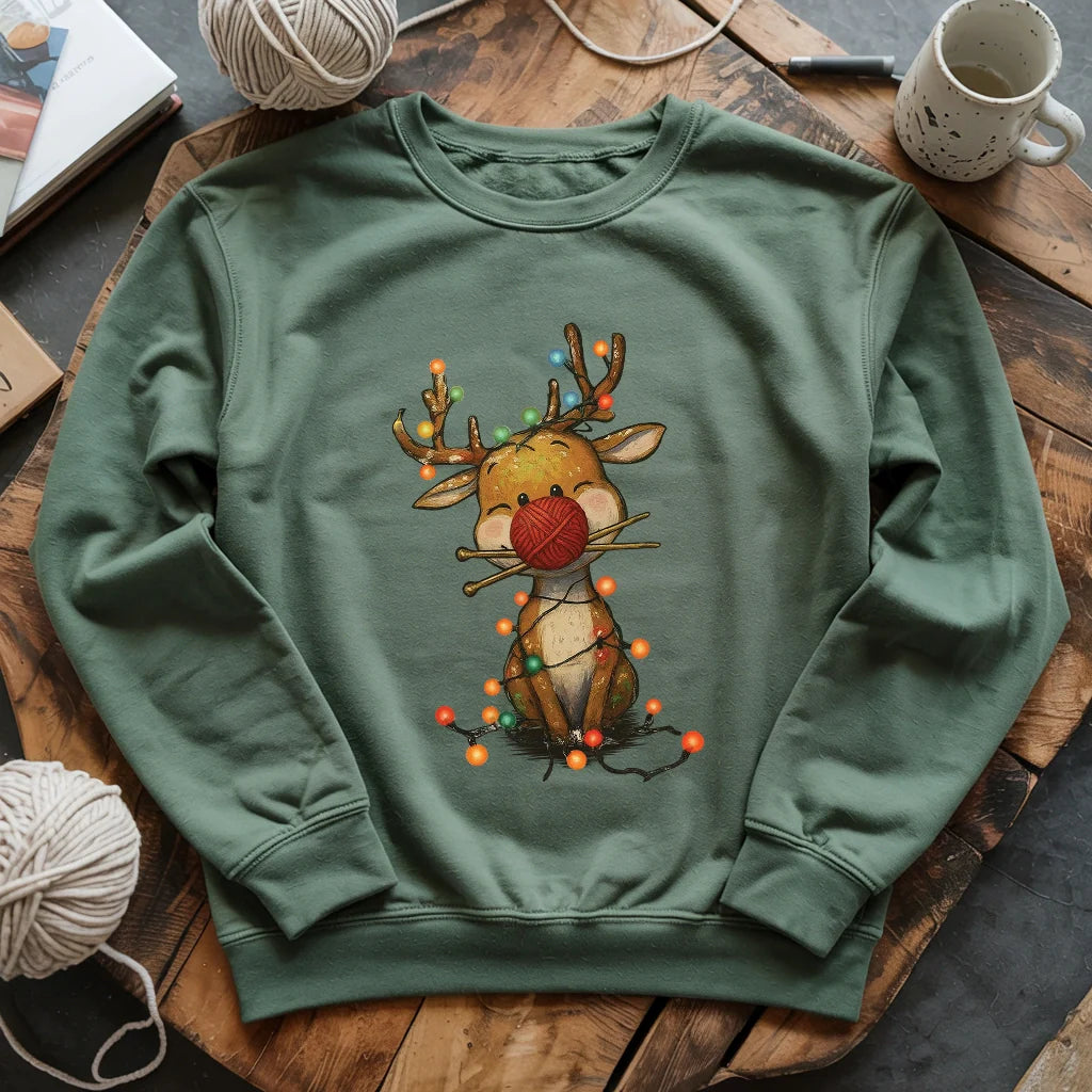 Knitmas Reindeer Sweatshirt
