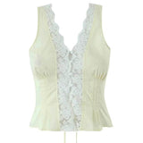 French Summer Lace Top & Mini Skirt Co-Ord