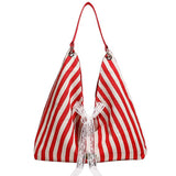 French Summer Striped Sack Bag