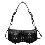 Grunge Lace Up Underarm Bag