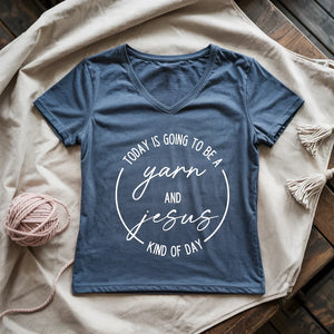 Yarn & Jesus Lady V-neck