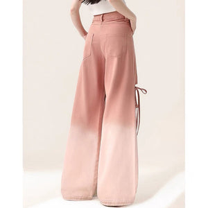 Knee-Heart Gradient Pants