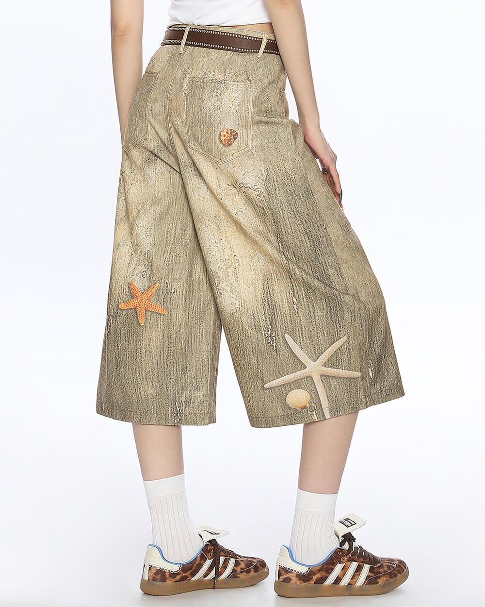 Mermaidcore Wide-Leg Culottes