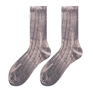 Metallic Ribbed Socks