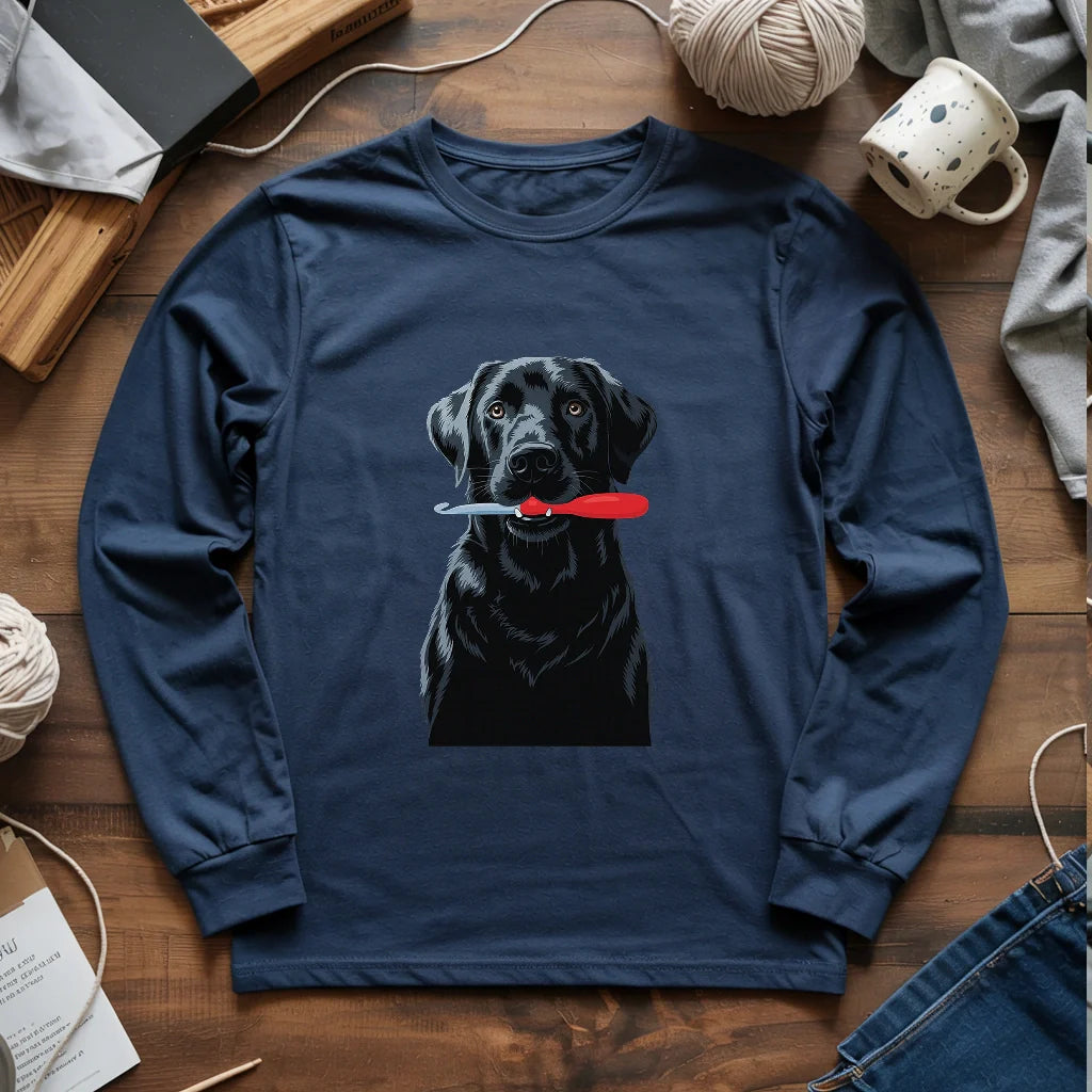 Hooked Pup Long Sleeve T-shirt