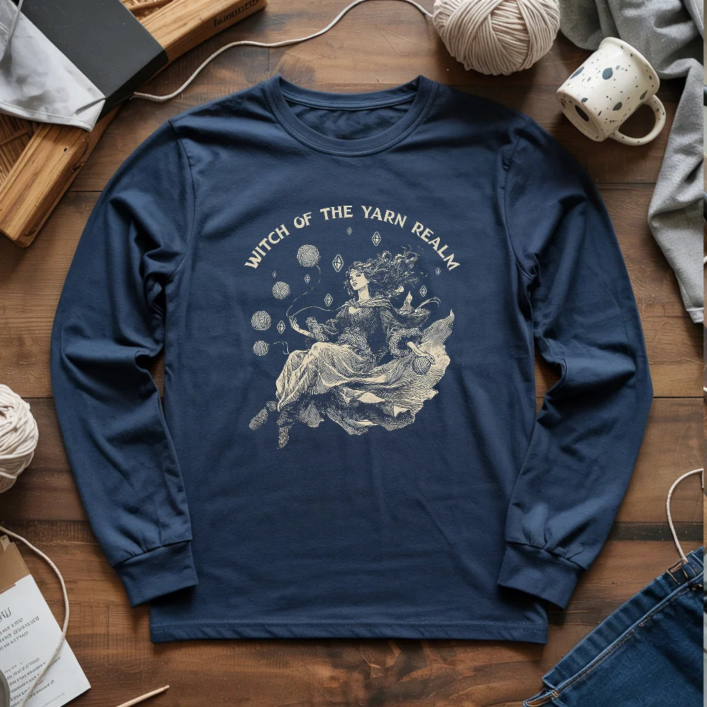 Witch Of The Yarn Realm Long Sleeve T-shirt