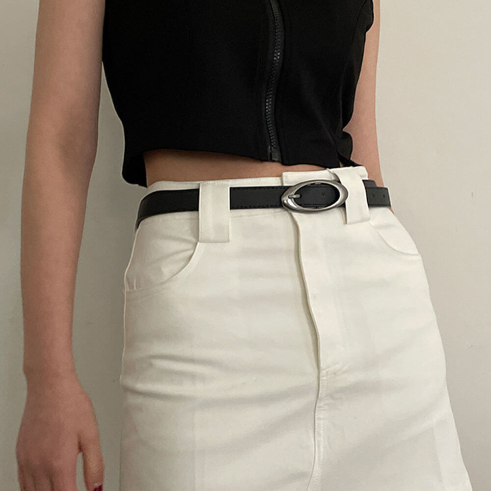 Oval Buckle Belt