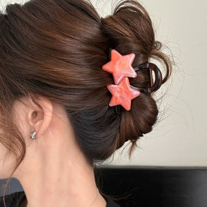 Pastel Star Double Hair Claw