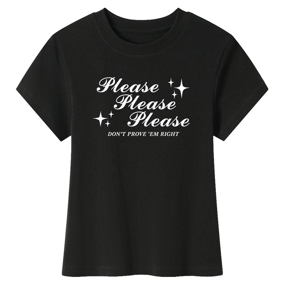 Please Don’t Y2K Baby Tee