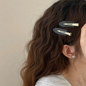 Polka Dot Hair Clips Set