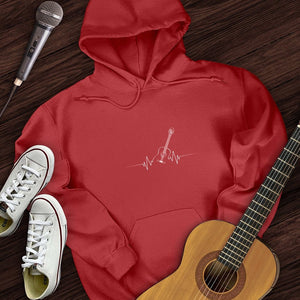 Acoustic Guitar Heart Beat Hoodie