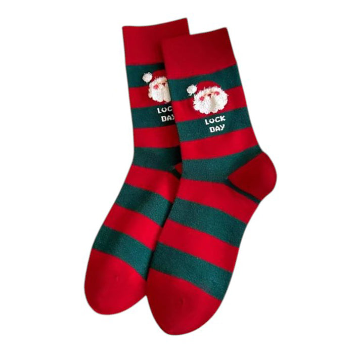 Santa Striped Socks
