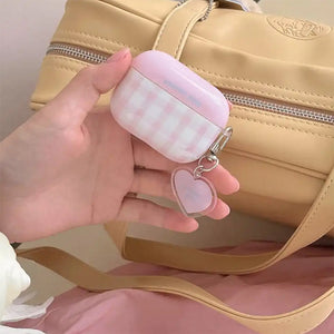Soft Girl Plaid Airpods Case