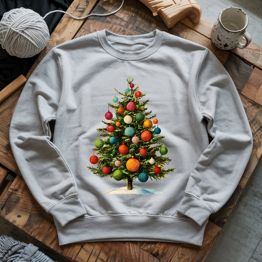 Yarn Christmas Tree Sweatshirt