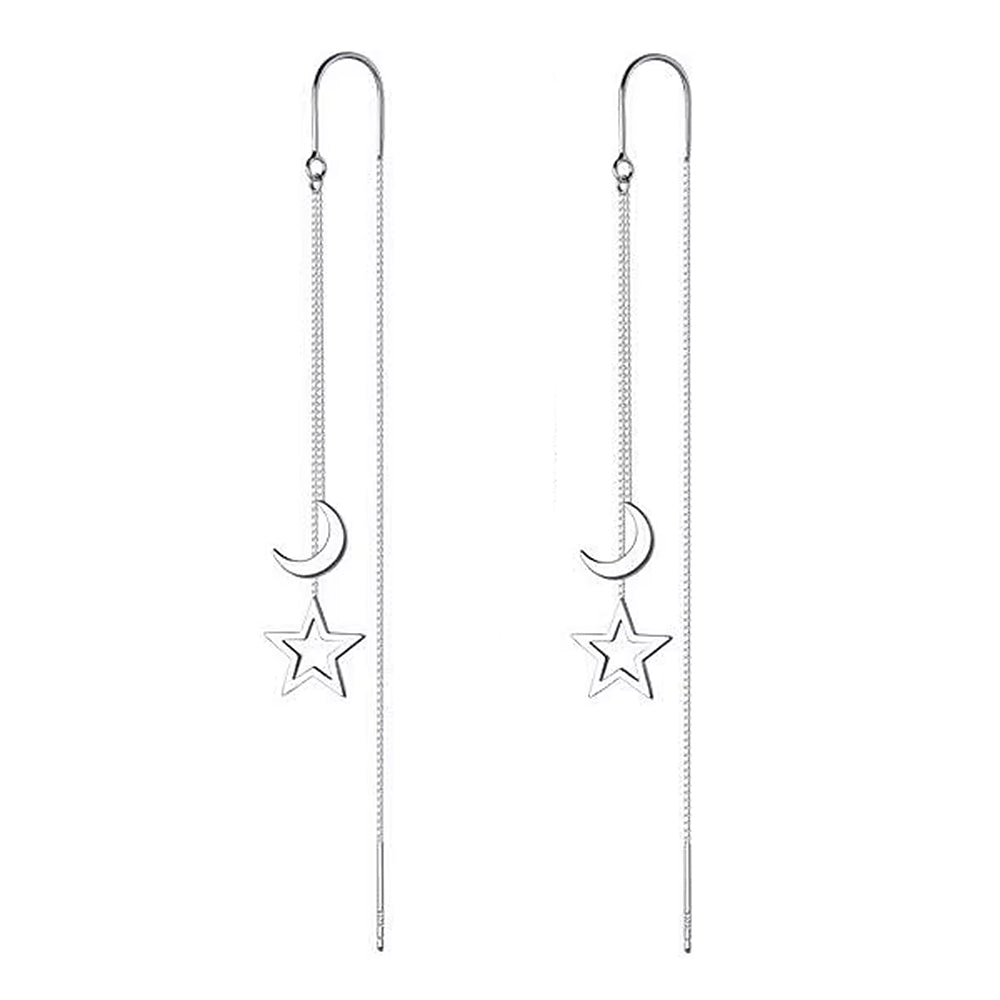 Sun & Moon Dangle Earrings