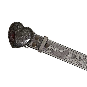 Vintage Aesthetic Heart Buckle Belt